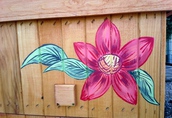Ul wielkopolski 10 malowany z motywami kwiatowymi drewniany 1