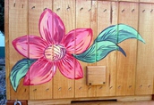 Ul wielkopolski 10 malowany z motywami kwiatowymi drewniany 2