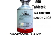 Pozostałe zboża Opakowanie 1, 5 kg na 100 ton. 500 tabletek phostoxin...
