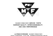 Instrukcja katalog napraw Massey Ferguson 31 1960-1970