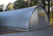 hala łukowa stalowa konstrukcja obora wiata na słomę garaż magazyn 8