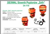 Siewnik poplonów ZEFIR dexwal szerokość robocza 2-15 m 6
