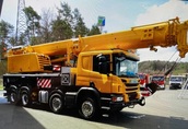 DZWIG SAMOCHODOWY  LIEBHERR LTF 1045  na SCANI