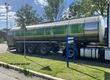 Transport lokalny naczepa do przewozu mleka . rok