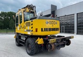 koparka kolowa kolejowa na tory Liebherr A900C 2drogowa Torory  8