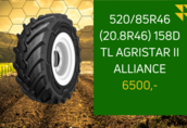 nowe opony alliance 520/85r46 (20.8r46) 158d tl agristar ii