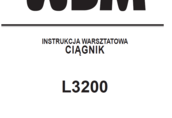 KUBOTA L3200 instrukcja napraw PO POLSKU
