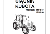 KUBOTA M110GX, M135GX instrukcja obsługi po Polsku