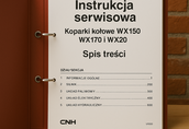 CASE koparka kołowa WX 150, WX170 i WX 200 instrukcja napraw po Polsku