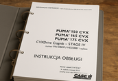 Instrukcja obsługi CASE PUMA 150CVX 165CVX 175CVX CVX Drive Stage 4