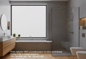Folie na okna łazienkowe - Usługa oklejania szyb Folkos 
